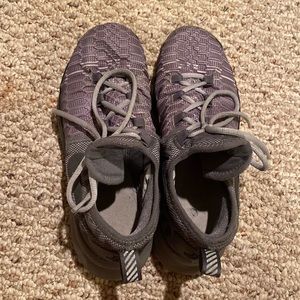 grey KD boys basketball shoes
